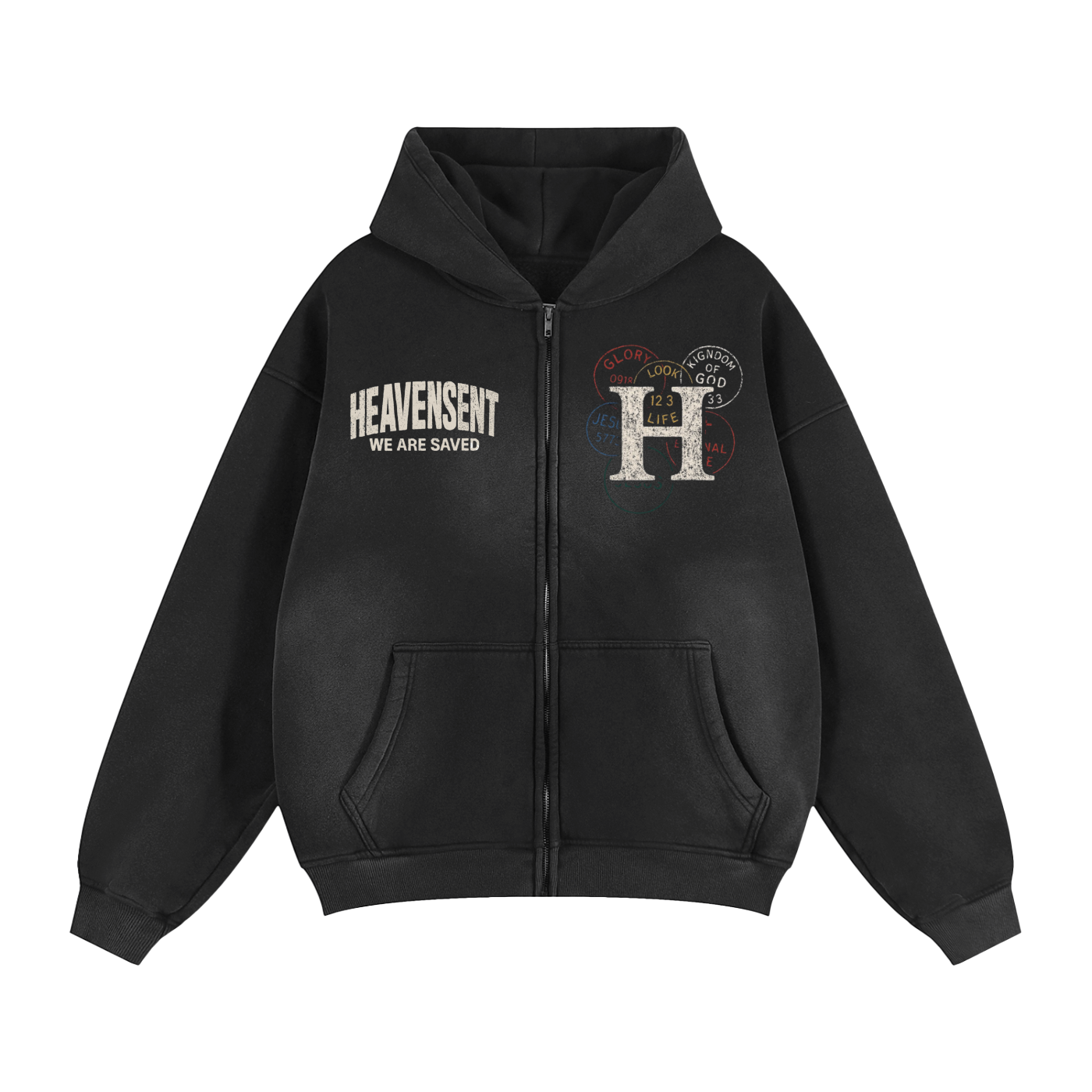 OG BRANDED ZIP UP HOODIE